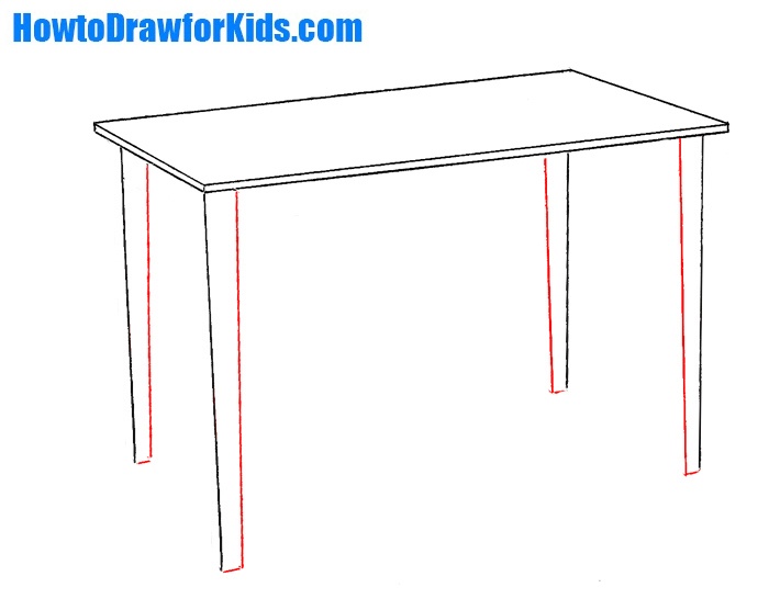 How To Draw A Table For Kids How To Draw For Kids