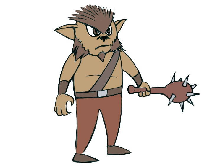 how to draw a bugbear for kids