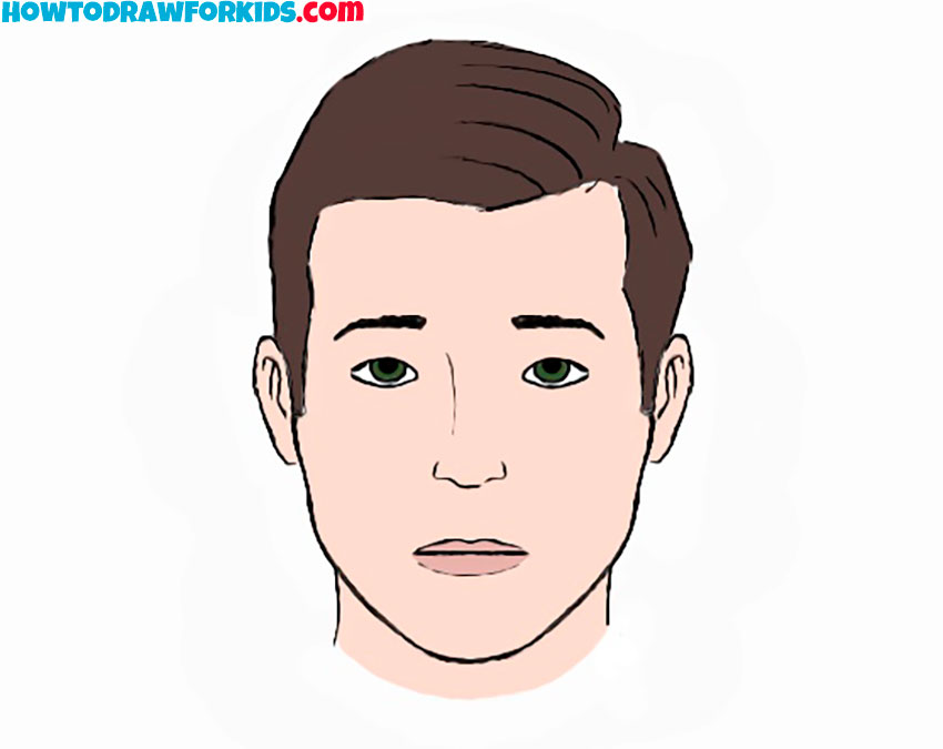 how to draw a face step by step