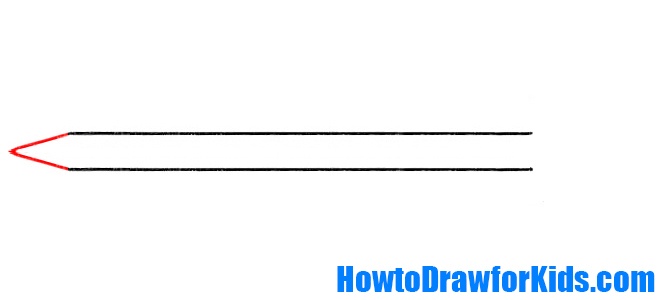 Learn to draw a sword for kids