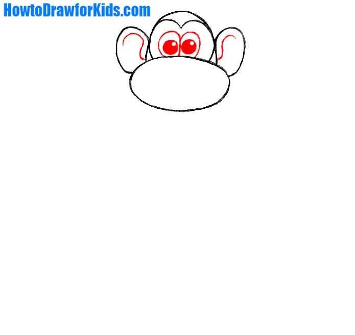 how to draw a monkey for beginners