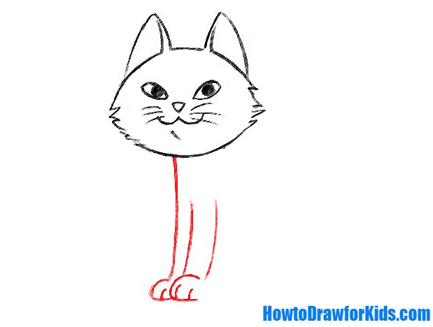 learn to draw a cat for kids