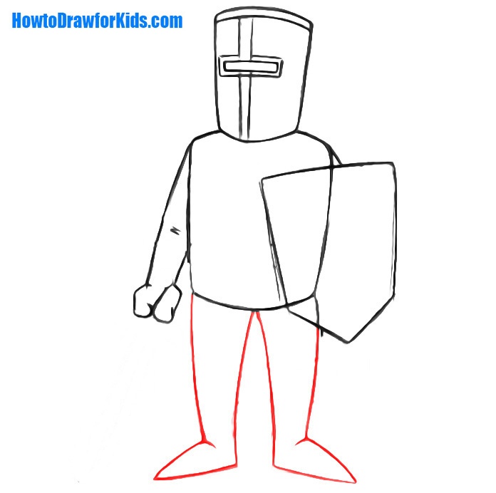 learn to draw a crusader for beginners
