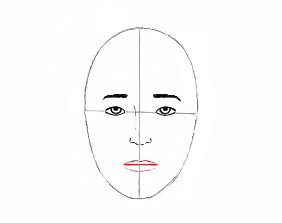 how to draw a head