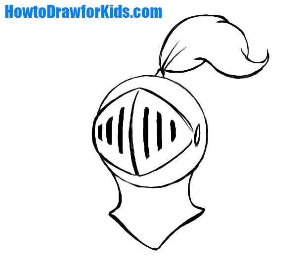 How to Draw a Knight’s Helmet for Kids | Easy Drawing Tutorial