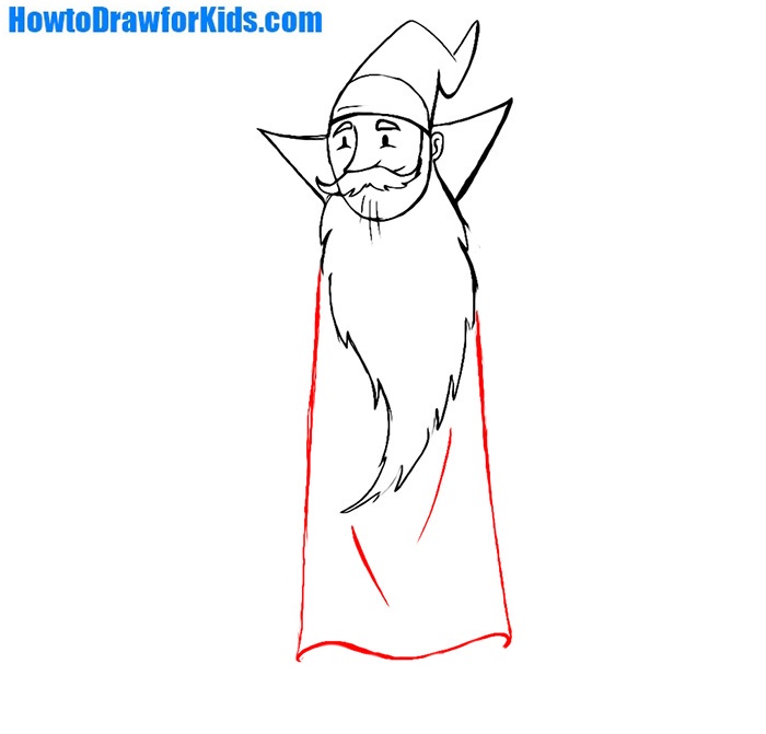 how to draw a wizard for children