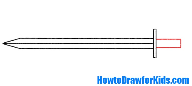 learn how to draw a sword for beginners