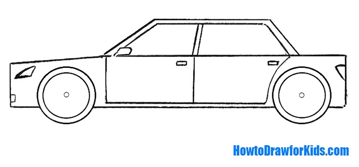 How To Draw A Car For Kids How To Draw For Kids