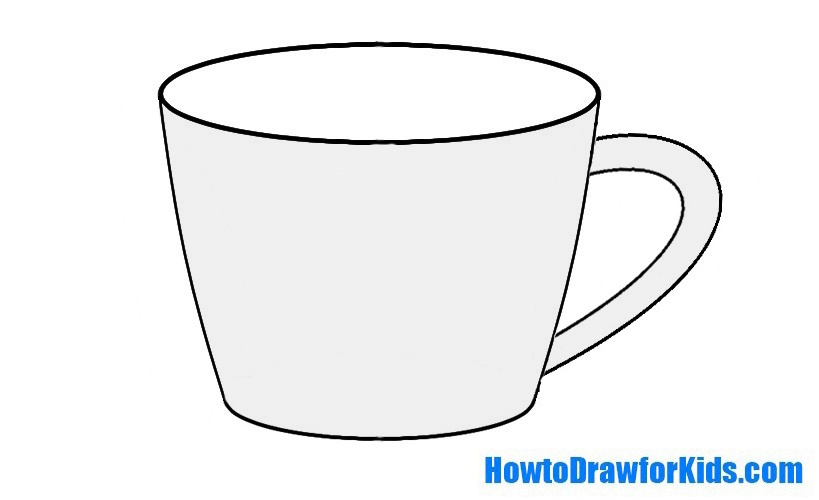 How To Draw A Cup For Kids Easy Drawing Tutorial