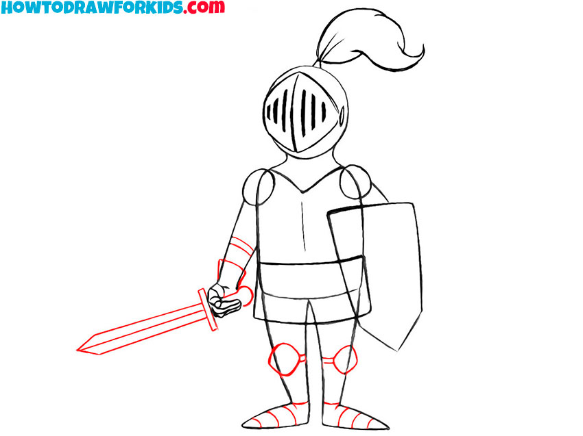 learn to draw a knight for beginners