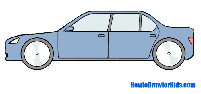 How To Draw A Car For Kids How To Draw For Kids