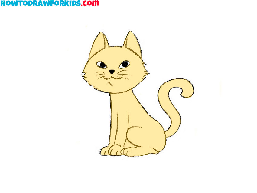 How to draw a cat for kids
