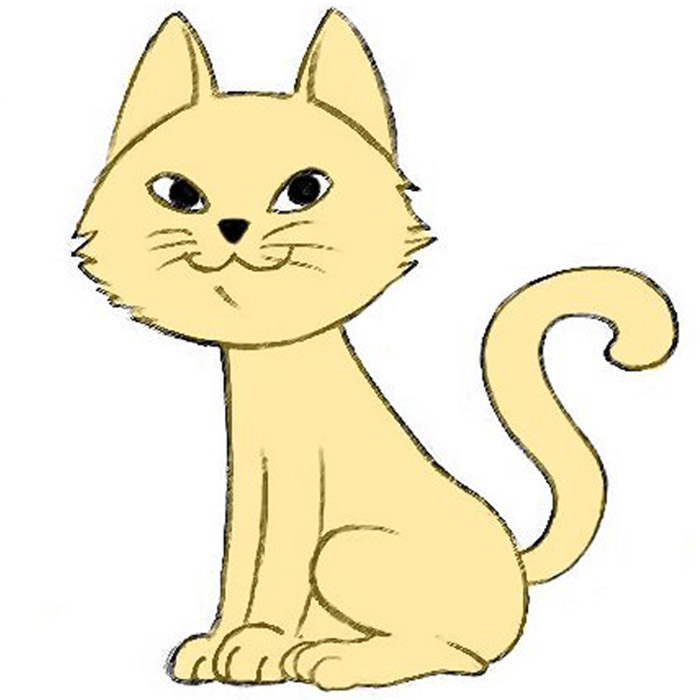 Featured image of post How To Draw A Cat For Kids Cat drawing for kid easy drawing kids