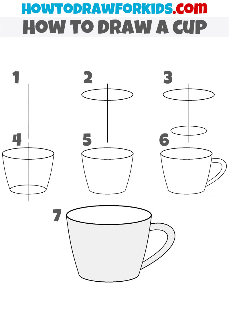 How to Draw a Cup for Kids Easy Drawing Tutorial