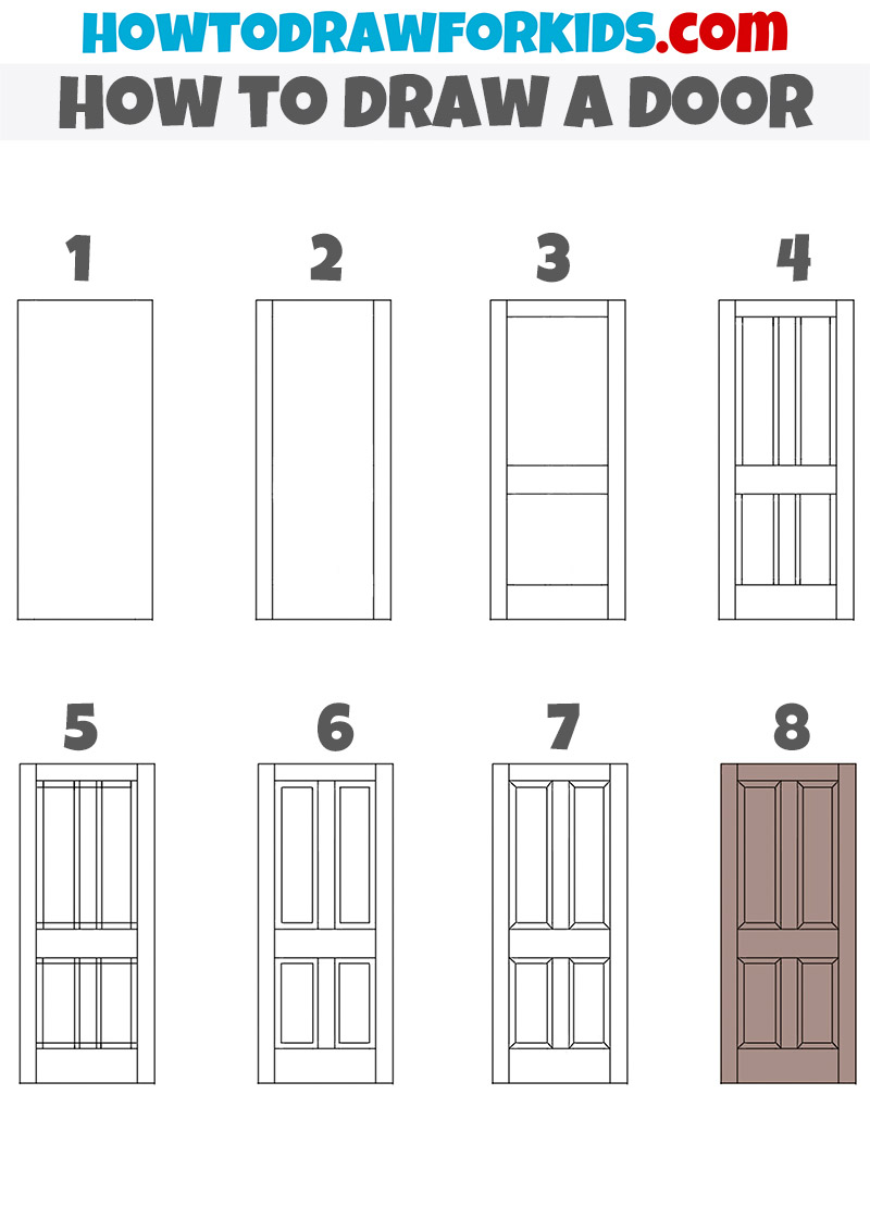 How to draw a door