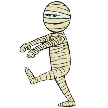 How to Draw a Mummy for Kids