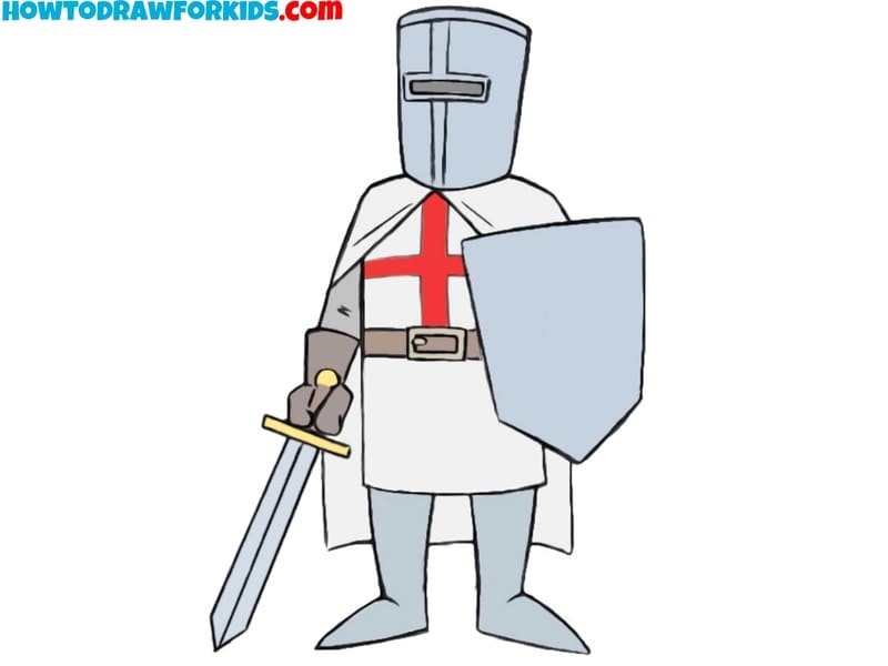 how to draw a crusader featured image