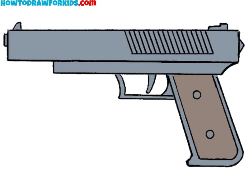 how to draw a gun featured image