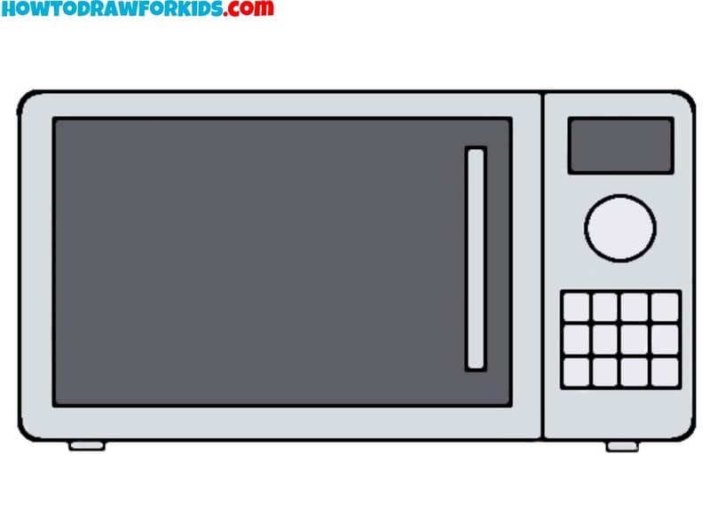 how to draw a microwave featured image