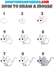 How to Draw a Mouse for Kids - Easy Drawing Tutorial