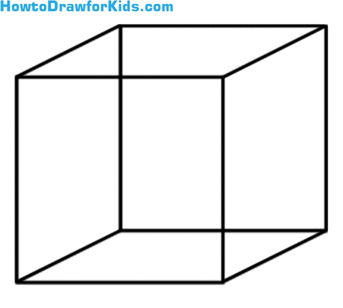 How to Draw a Cube for Kids Easy Drawing Tutorial