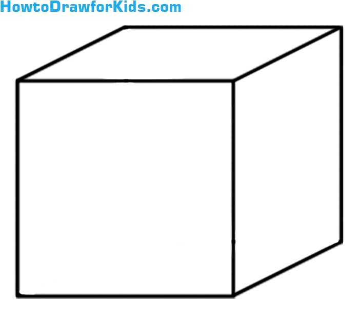 How to Draw a Cube for Kids - Easy Drawing Tutorial