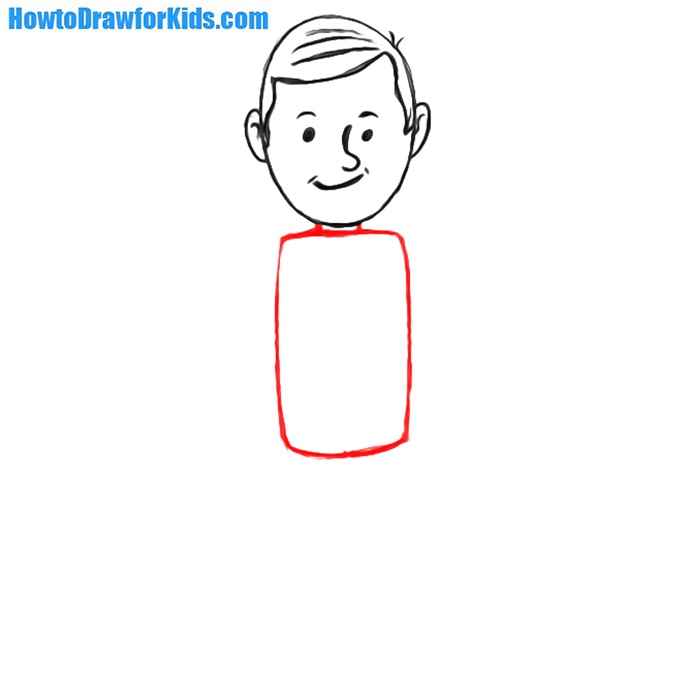 Drawing the torso and neck