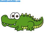 How to Draw Crocodile for Kids | How to Draw for Kids