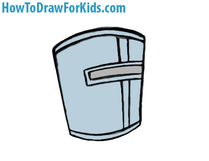 How to draw a crusader helmet
