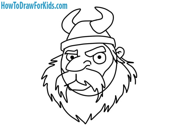 viking drawing for kids