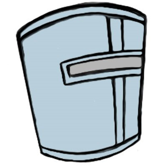 How to Draw a Crusader Helmet