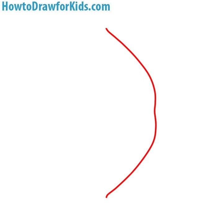 Draw the main curve of the bow