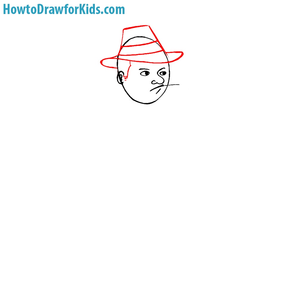 How to Draw a Gangster for Kids