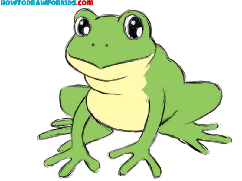 how to draw a frog featured image