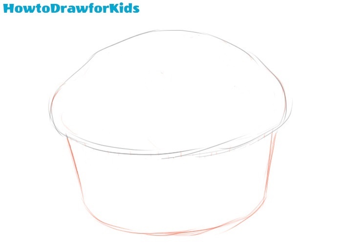 Drawing muffin’s cup