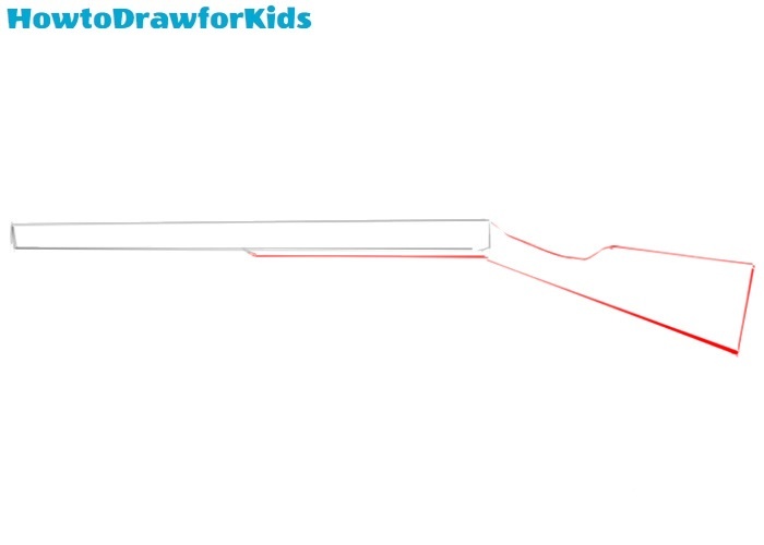 How to Draw a Rifle for Kids Easy Drawing Tutorial