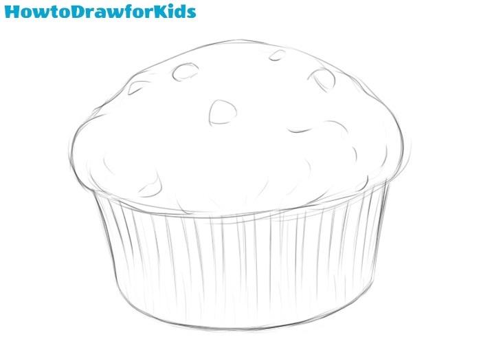 Finished muffin drawing