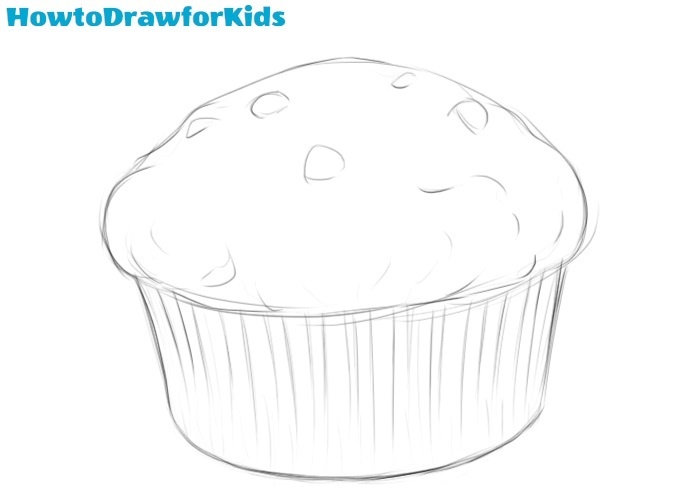 How to Draw a Muffin for Kids - Easy Drawing Tutorial