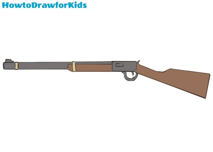 Rifle Drawing : Sniper Rifle Drawing Easy | Digimoncardo