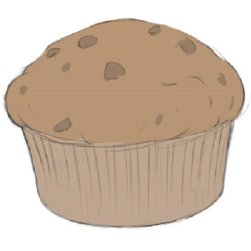 How to Draw a Muffin for Kids