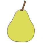 How to Draw a Pear for Kids