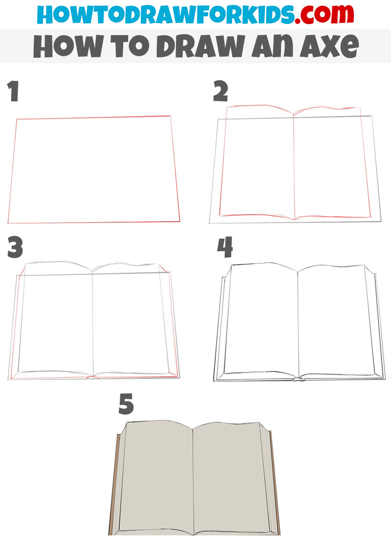 Learn How to Draw a Book Step by Step