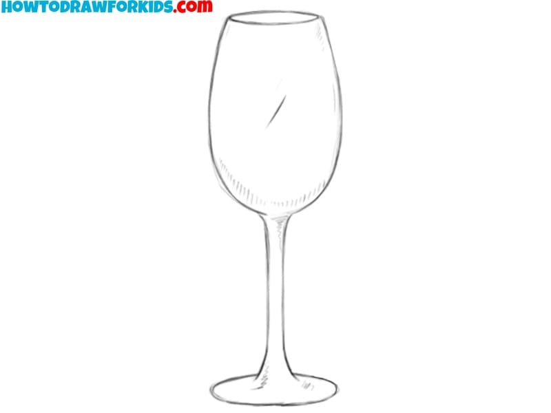 how to draw a wine glass featured image