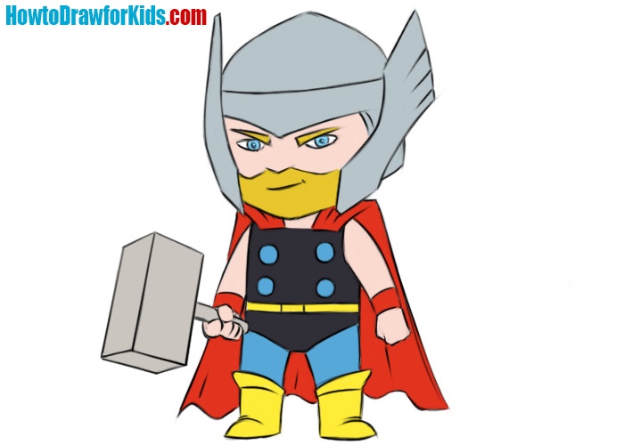 How To Draw Thor, Step By Step