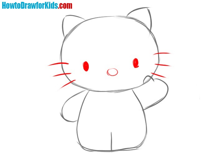 How to Draw Hello Kitty - Easy Drawing Tutorial For kids