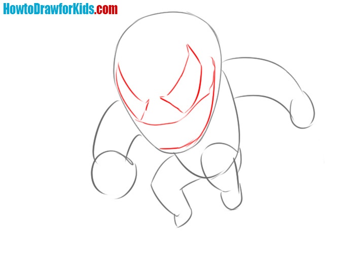 Full Body Venom Drawing, HD Png Download - kindpng