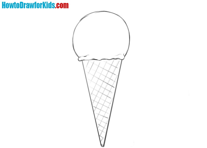 Ice cream drawing tutorial