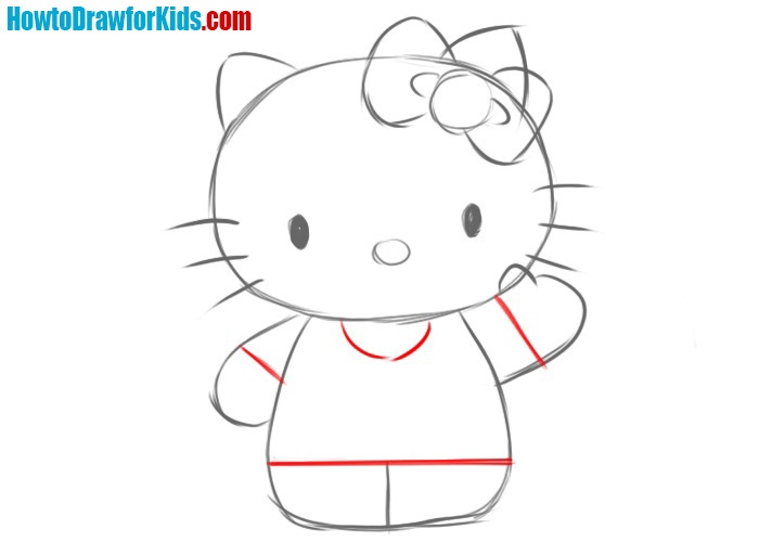 How to Draw Hello Kitty - Easy Drawing Tutorial For kids