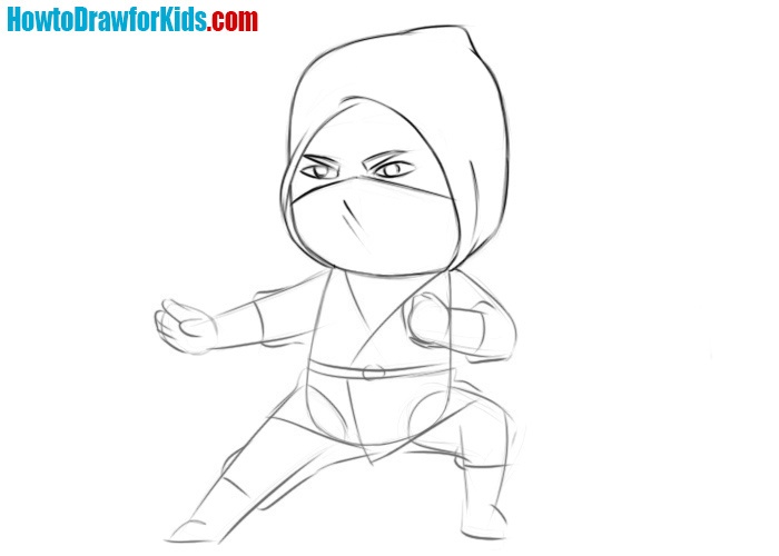 How to draw a ninja