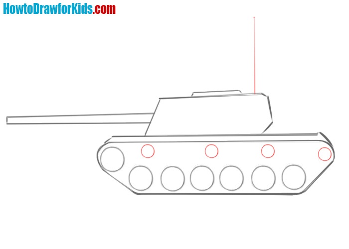 How to Draw a Tank Easy Drawing Tutorial for Kids